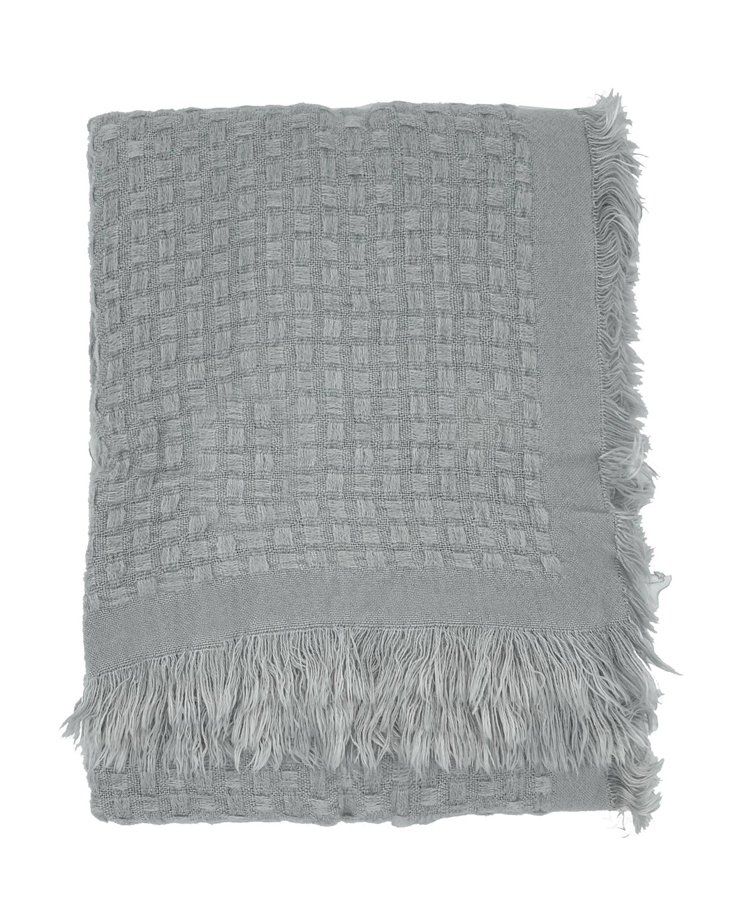 Waffle Weave Solid Throw Blanket with Fringe - Premium from Fennco Styles - Just $28.95! Shop now at Pat's Monograms