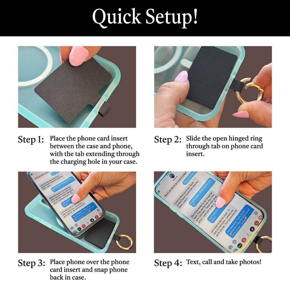Clip & Go Strap with Pouch - Neutral Collection — Save The Girls phone accessories