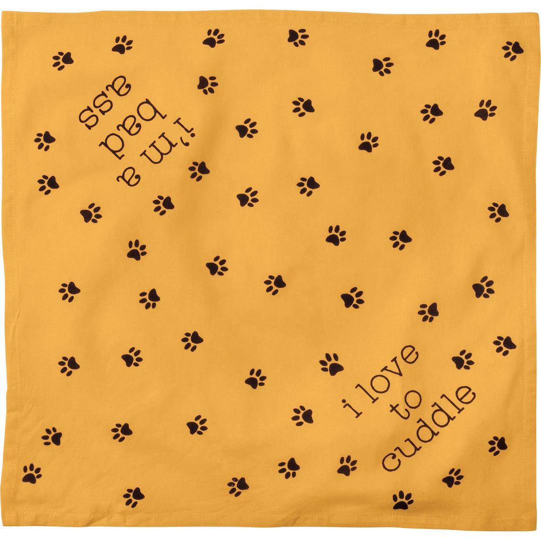 Bad Ass/Love to Cuddle Small Pet Bandana - Premium Dog Bandana from Primitives by Kathy - Just $12.65! Shop now at Pat's Monograms