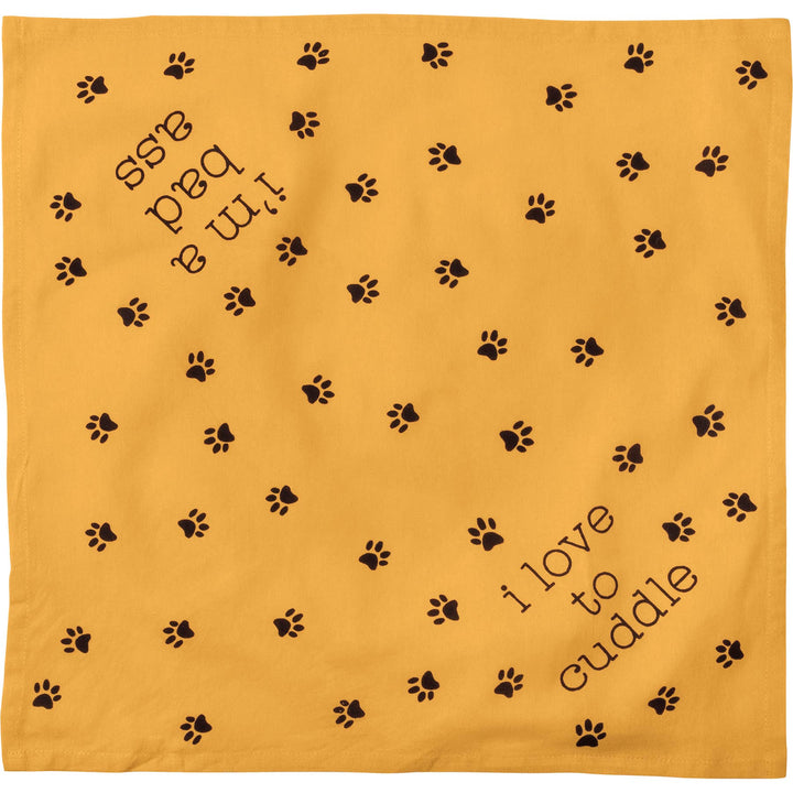 Bad Ass/Love to Cuddle Small Pet Bandana - Premium Dog Bandana from Primitives by Kathy - Just $12.65! Shop now at Pat's Monograms