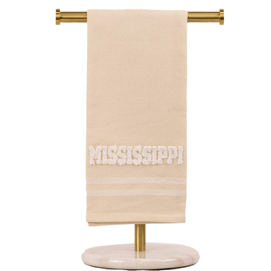 Mississippi Embroidery Hand Towel - Premium hand towel from The Royal Standard - Just $10.95! Shop now at Pat's Monograms