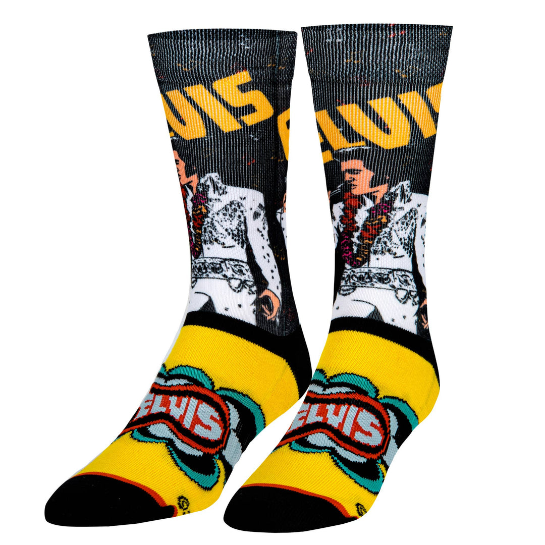 Elvis Rock N Roll - Crew - Premium Socks from Odd Sox - Just $12.95! Shop now at Pat's Monograms