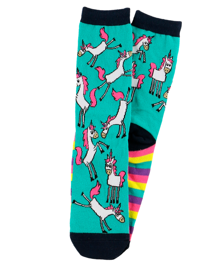 Unicorn Crew Sock One Size - Premium Socks from Lazy One - Just $9.95! Shop now at Pat's Monograms