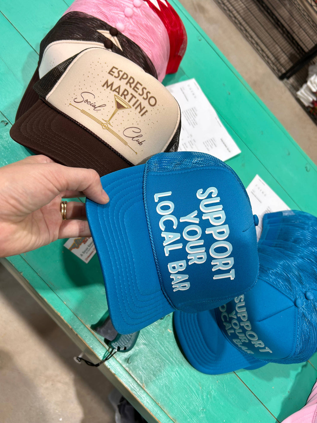 Espresso Martini Social Club Trucker |Drinking Cap| Trending - Premium Hat from Vibes Hat Company - Just $22.95! Shop now at Pat's Monograms