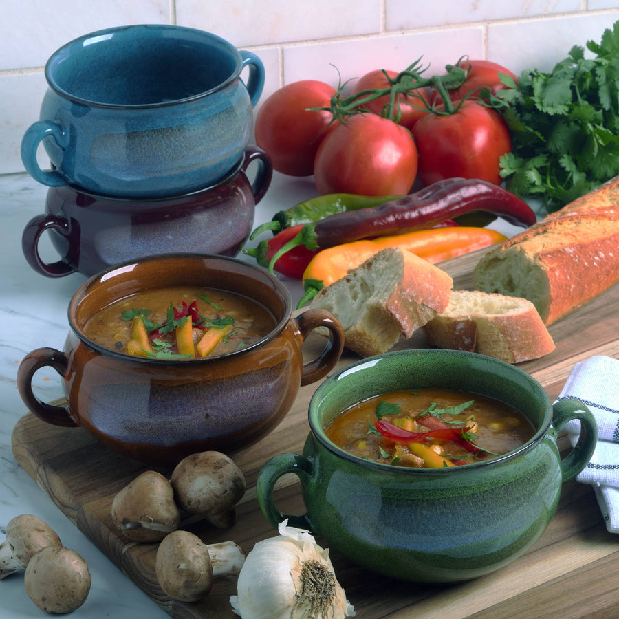 Stoneware 24oz Reactive Glaze Soup Crocks - Premium gift item from Certified International - Just $12.95! Shop now at Pat's Monograms