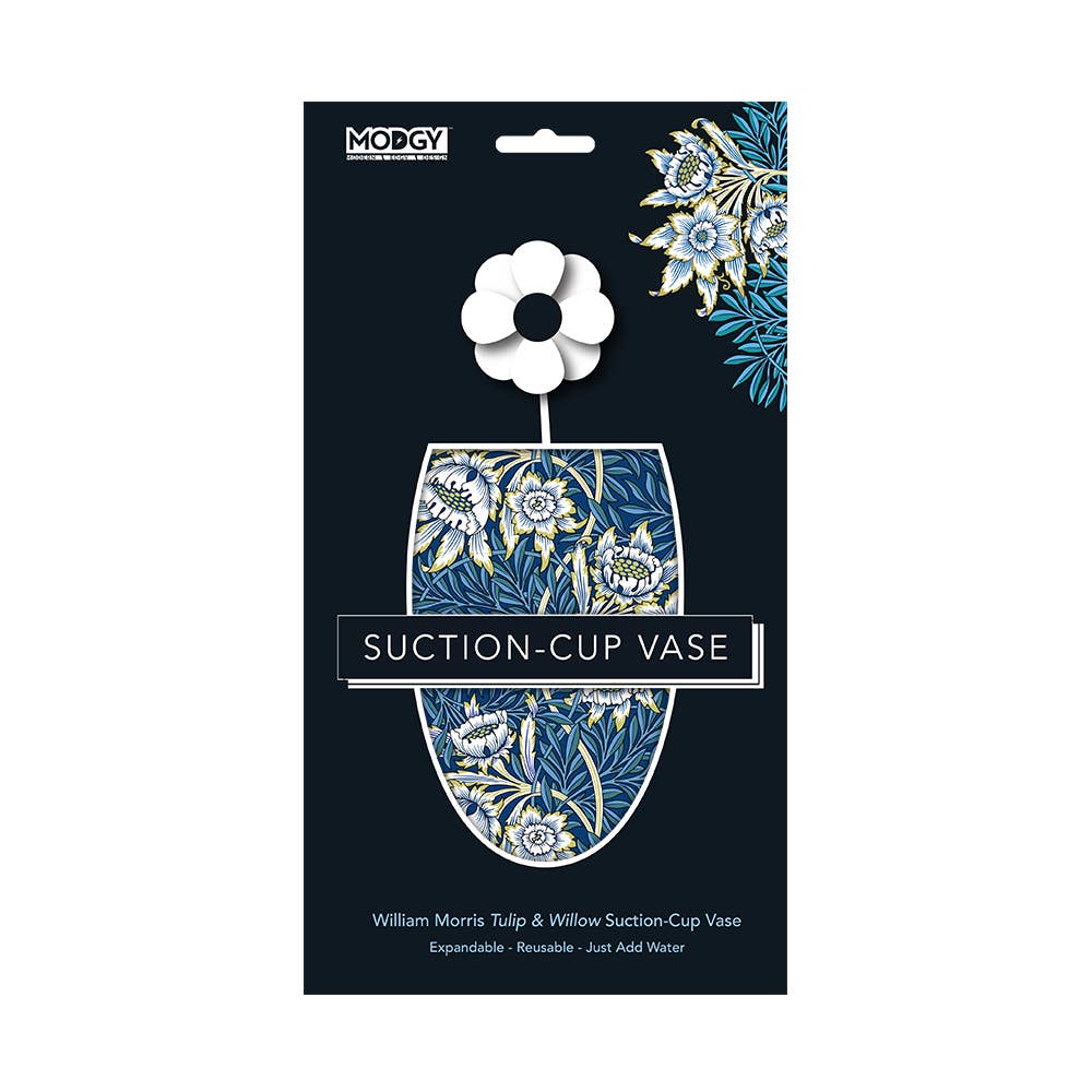 William Morris - Tulip & Willow Oval Suction Cup Vase - Premium decor from Modgy - Just $9.95! Shop now at Pat's Monograms