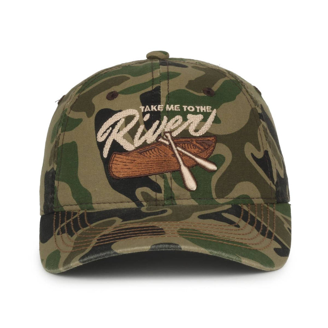 Paddler Take Me To The River Camo Cap - Premium hats from Outdoor Cap - Just $16.95! Shop now at Pat's Monograms