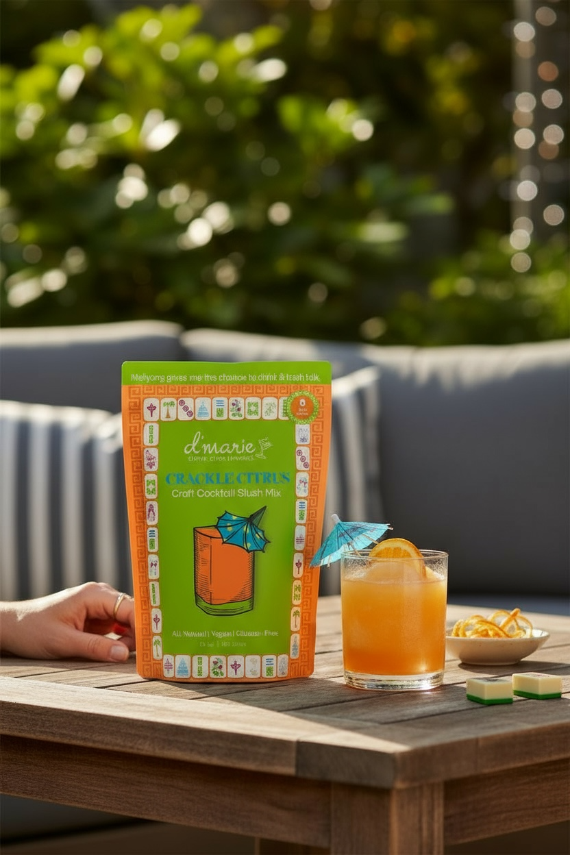 Crackle Citrus Mahjong Cocktail - Ready-To-Freeze Cocktail - Premium drink mix from d'marie inc. - Just $17! Shop now at Pat's Monograms