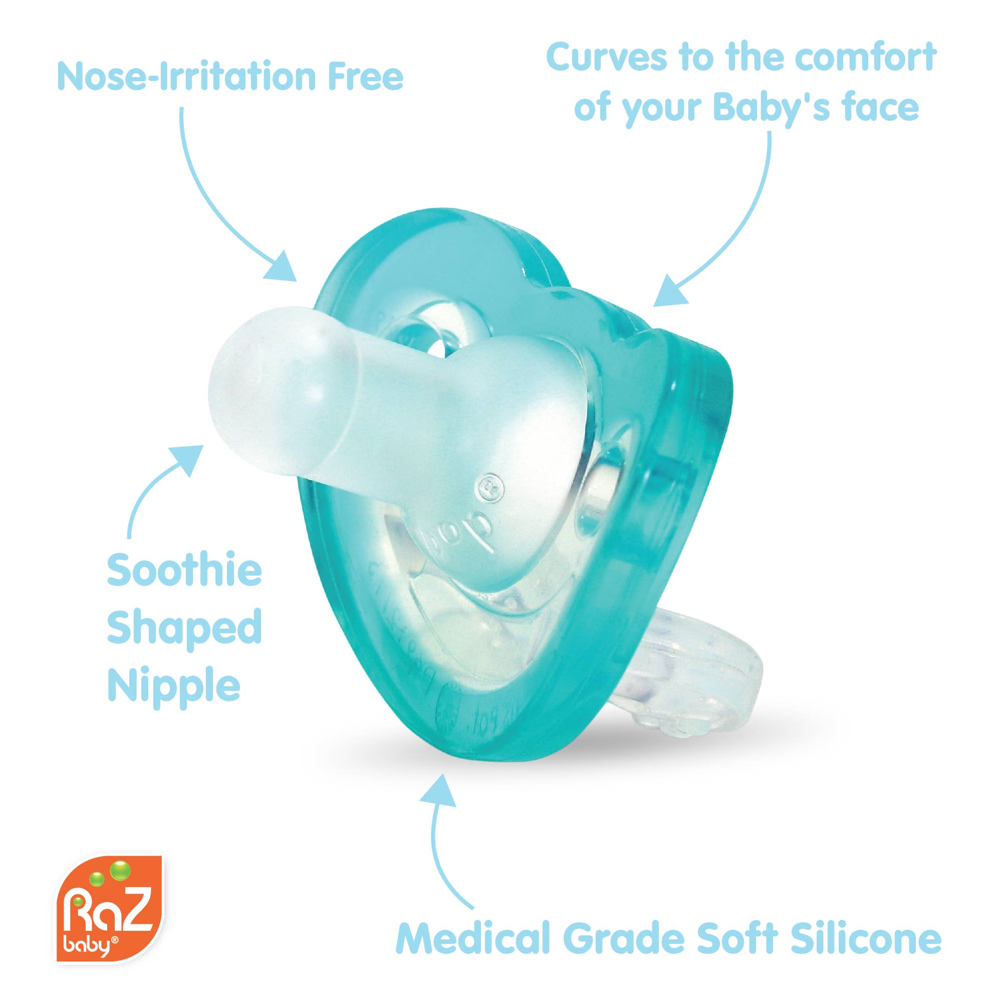 RaZbuddy Bobby Bear Paci/Teether Holder - Premium Baby Accessories from RaZbaby - Just $13.99! Shop now at Pat's Monograms