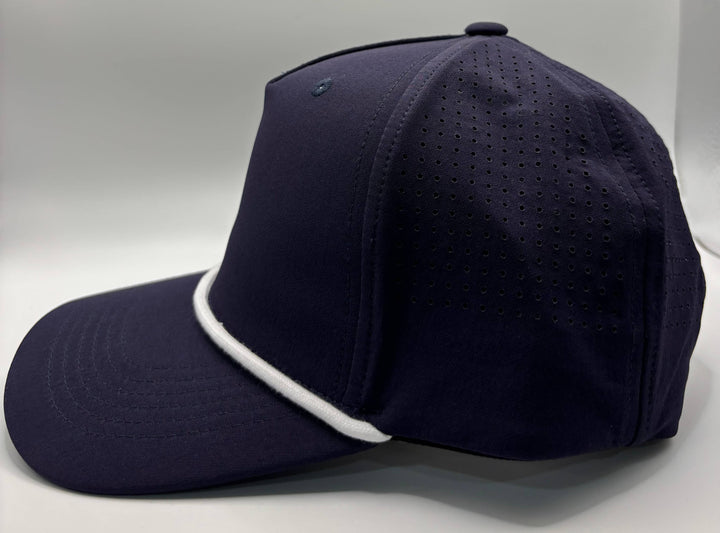 Performance 5 Panel Rope Baseball Cap Air Flow - Premium Headwear from Stitch and Bill - Just $10! Shop now at Pat's Monograms