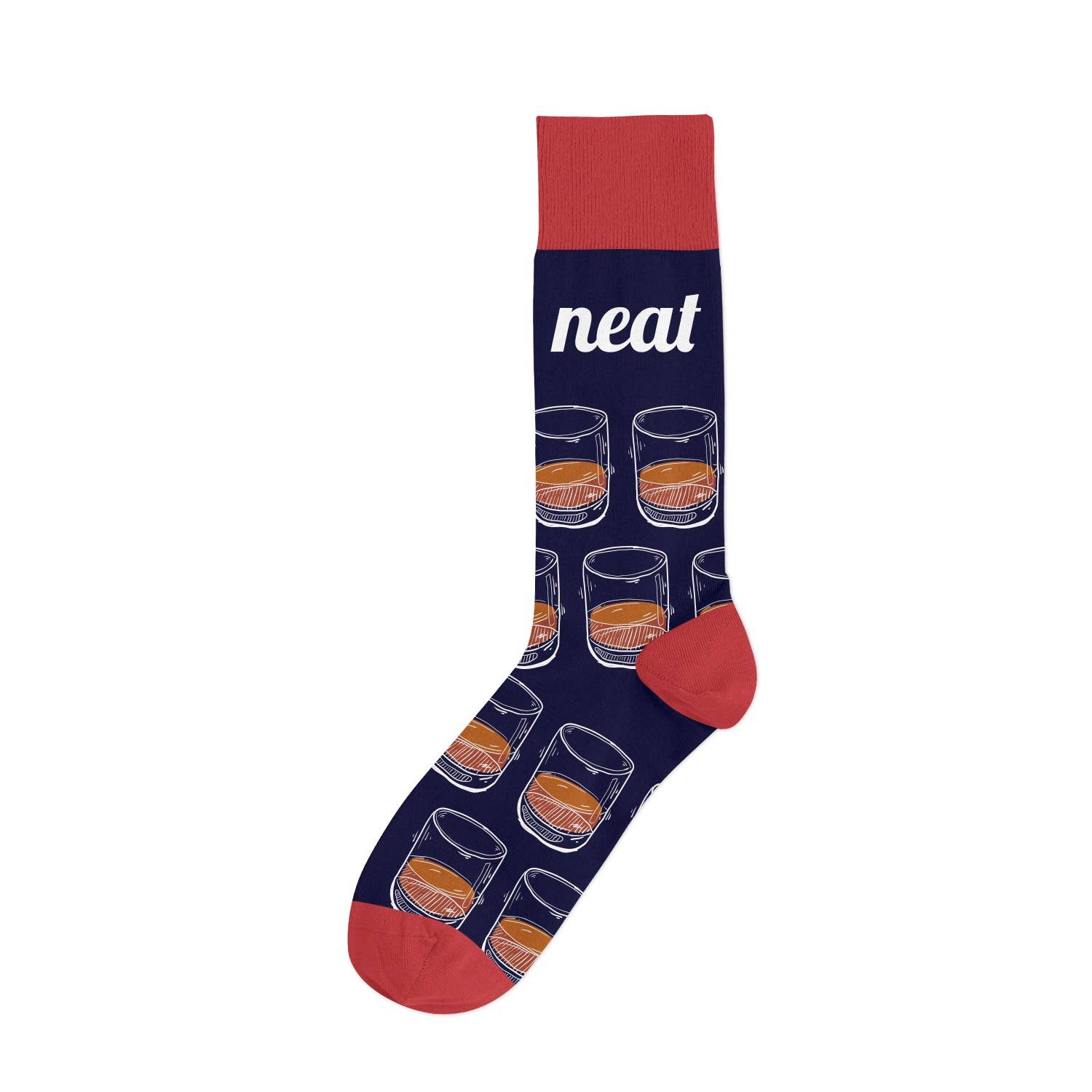 Neat Bourbon Whiskey Rocks Glass Socks - Premium Socks from Barrel Down South - Just $11.95! Shop now at Pat's Monograms