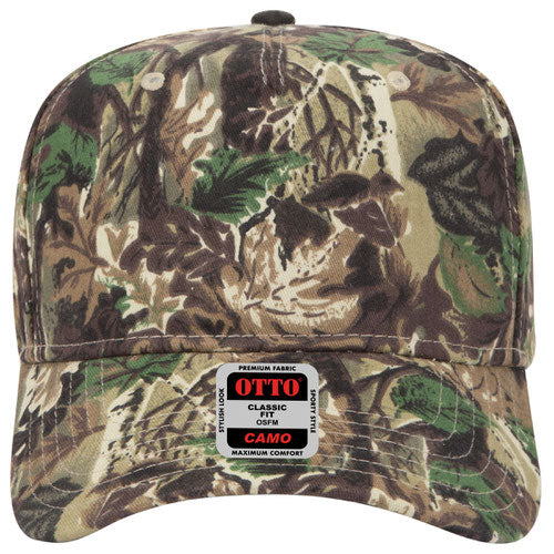 OTTO CAP Camouflage 5 Panel Mid Profile Style Cap - Premium baseball cap from Otto Caps - Just $8.95! Shop now at Pat's Monograms