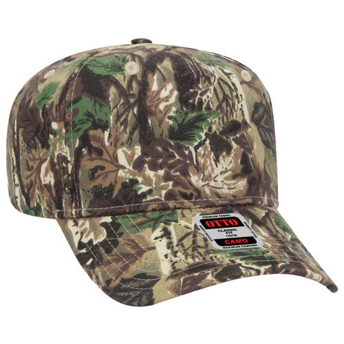 OTTO CAP Camouflage 5 Panel Mid Profile Style Cap - Premium baseball cap from Otto Caps - Just $8.95! Shop now at Pat's Monograms