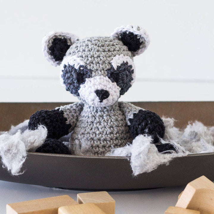 DIY Crochet Kit Raccoon Ricky - Premium Baby Gift from Hoooked - Just $11.94! Shop now at Pat's Monograms