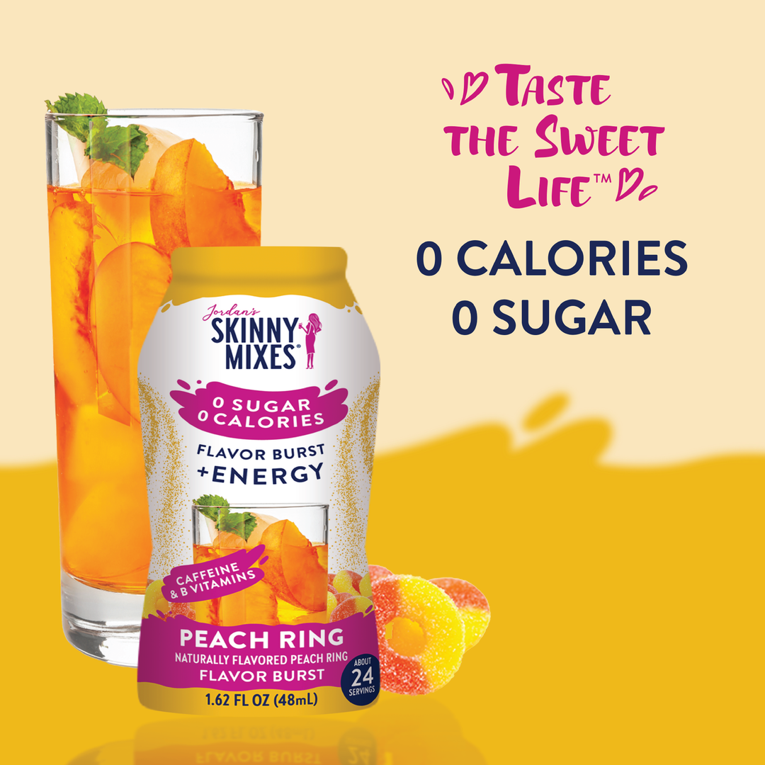 Flavor Burst - Sugar Free Peach Ring + Energy - Premium drink mix from Jordan's Skinny Mixes - Just $5.95! Shop now at Pat's Monograms