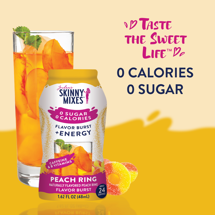 Flavor Burst - Sugar Free Peach Ring + Energy - Premium drink mix from Jordan's Skinny Mixes - Just $5.95! Shop now at Pat's Monograms