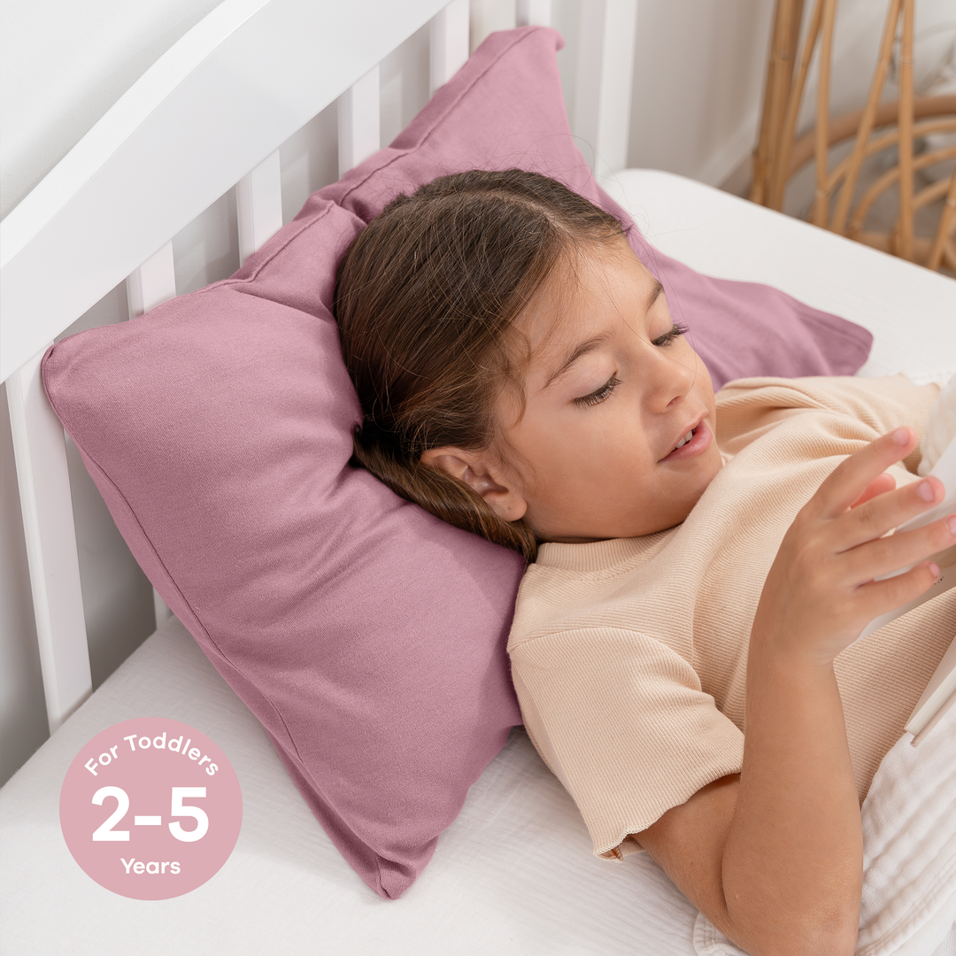 Toddler Pillow with Soft Cotton and Muslin Cotton Pillowcase - Premium pillow from Comfy Cubs - Just $24.95! Shop now at Pat's Monograms