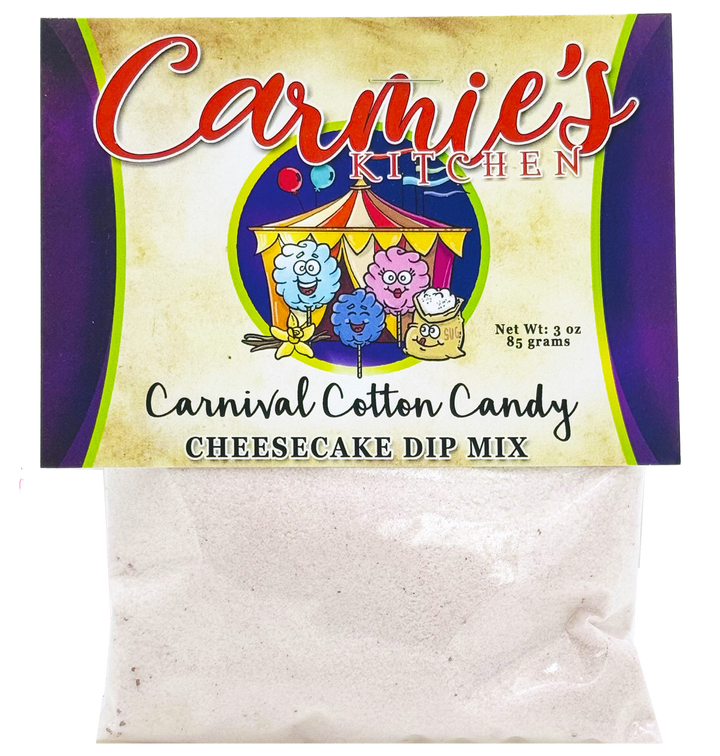Carnival Cotton Candy Cheesecake Mix - Premium Gourmet Foods from Carmie's Kitchen - Just $4.50! Shop now at Pat's Monograms
