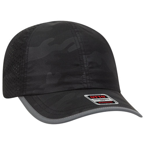 Reflective 6 Panel Running Hat 133-1258 - Premium Caps from Otto Caps - Just $12! Shop now at Pat's Monograms