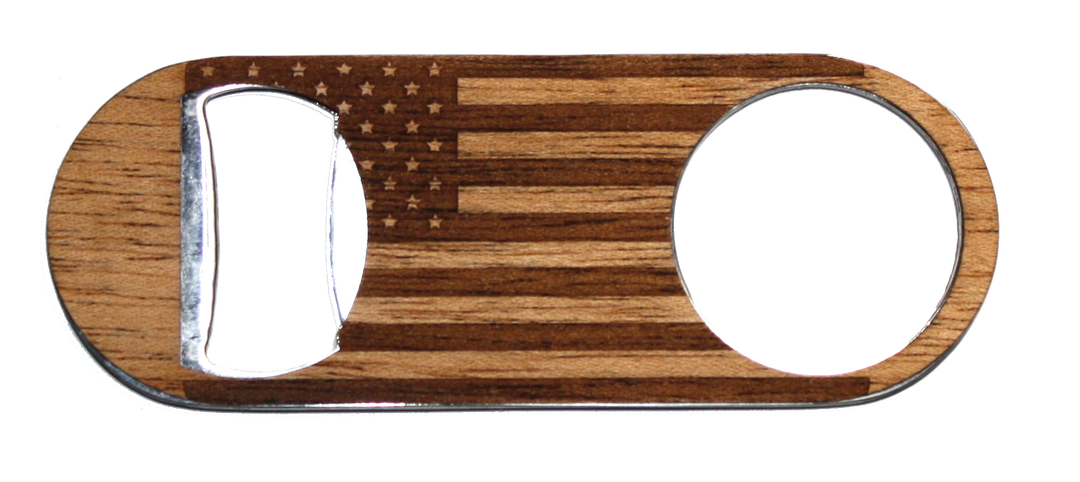 Customizable Wooden Keychain Bottle Opener - Premium barware from WUDN Handcrafted - Just $11! Shop now at Pat's Monograms