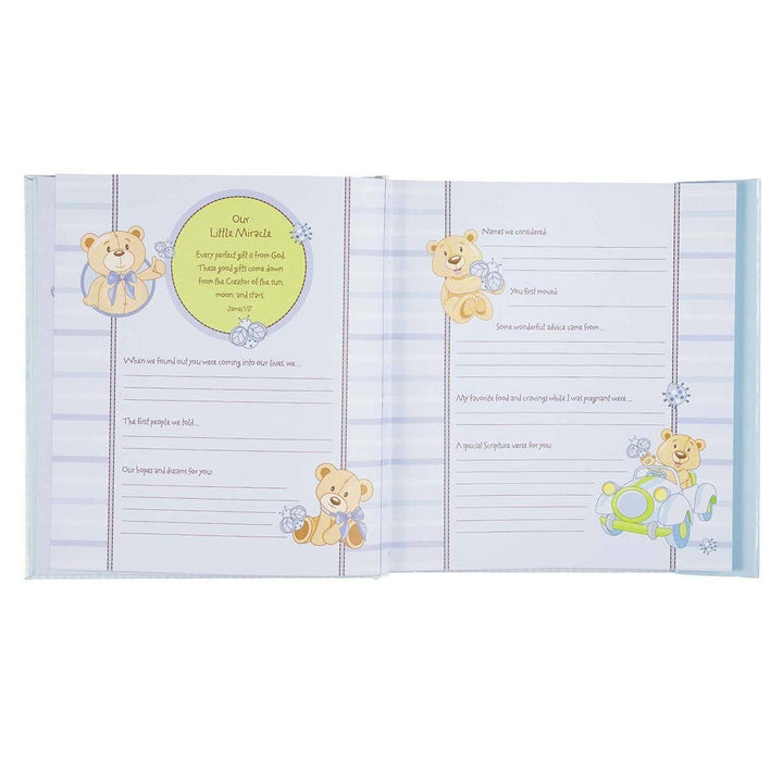 Memory Book Our Baby Boy Padded Hardcover - Premium Baby Gift from Christian Art Gifts - Just $34.95! Shop now at Pat's Monograms