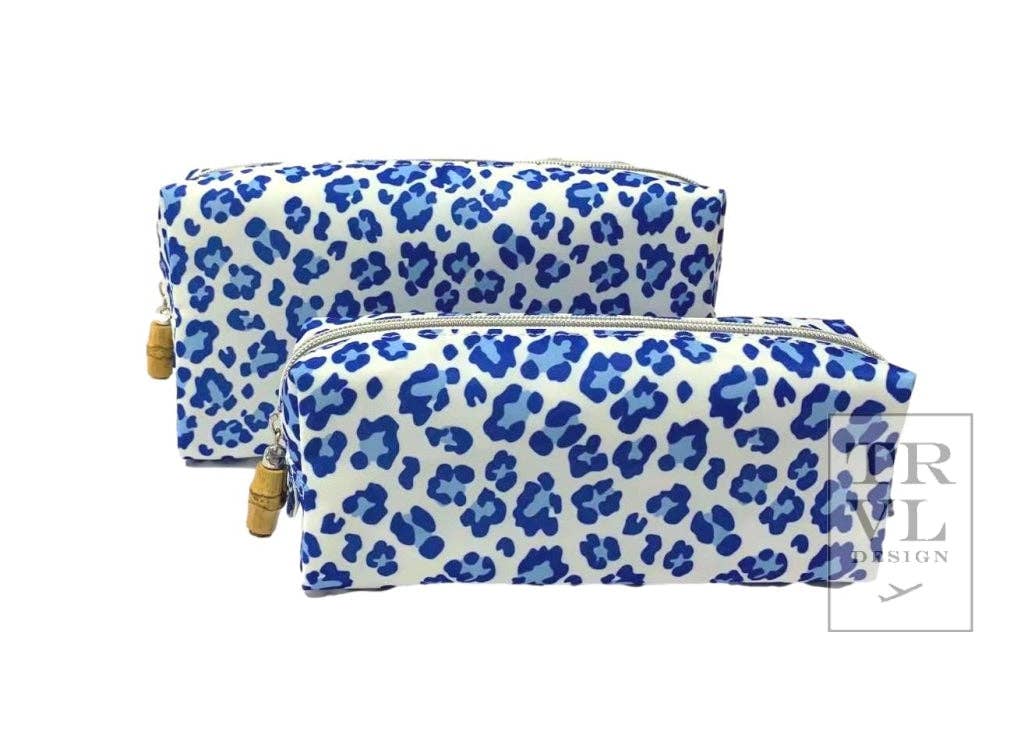 Duos - Nested Cosmetic Pouches - Cheetah Blue - Premium travel bag from TRVL Design - Just $26.95! Shop now at Pat's Monograms