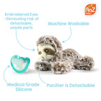 RaZbuddy Bobby Bear Paci/Teether Holder - Premium Baby Accessories from RaZbaby - Just $13.99! Shop now at Pat's Monograms