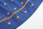 Blue Pumpkin Print Knit Smocked Bishop Dress - Premium  from Lil Cactus - Just $38! Shop now at Pat's Monograms