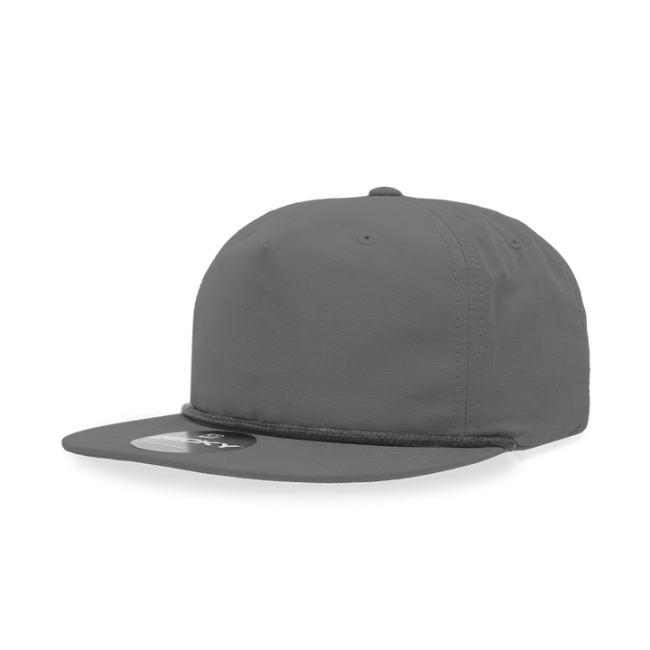 Decky 6032 Classic Rope Cap, 5 Panel Flat Bill Hat, Snapback - Premium Caps from The Park Wholesale - Just $14.95! Shop now at Pat's Monograms
