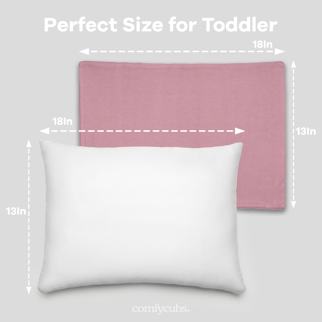 Toddler Pillow with Soft Cotton and Muslin Cotton Pillowcase - Premium pillow from Comfy Cubs - Just $24.95! Shop now at Pat's Monograms