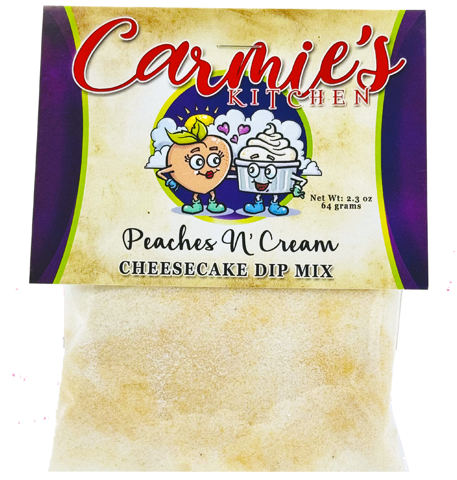 Peaches N' Cream Cheesecake Mix - Premium Gourmet Foods from Carmie's Kitchen - Just $5! Shop now at Pat's Monograms