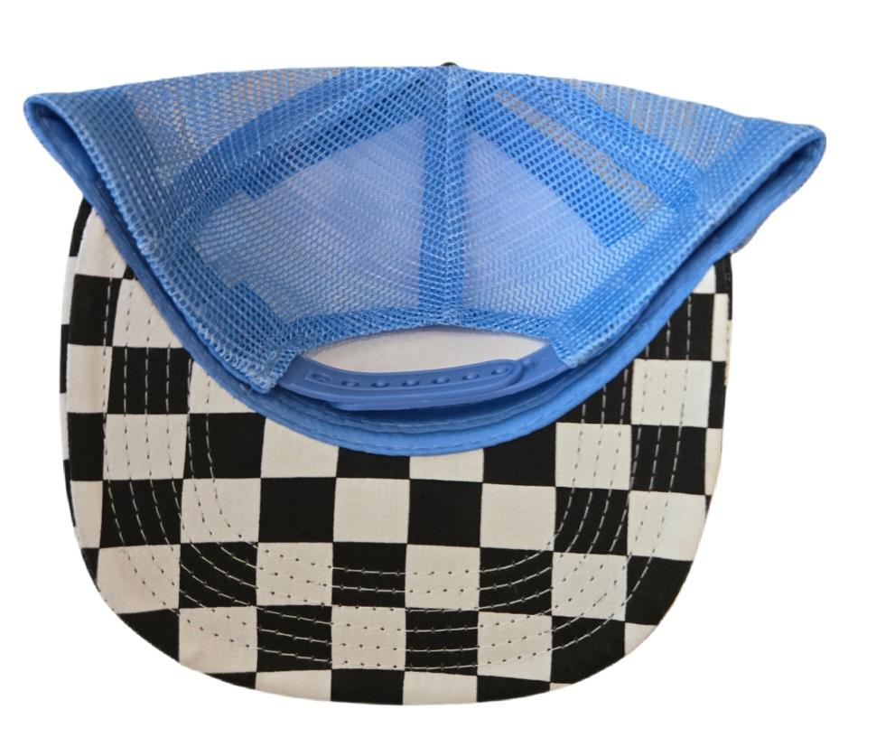 Toddler Kids Checkered Trucker Hat Checker - Premium Trucker Cap from ThatsRad - Just $8.95! Shop now at Pat's Monograms