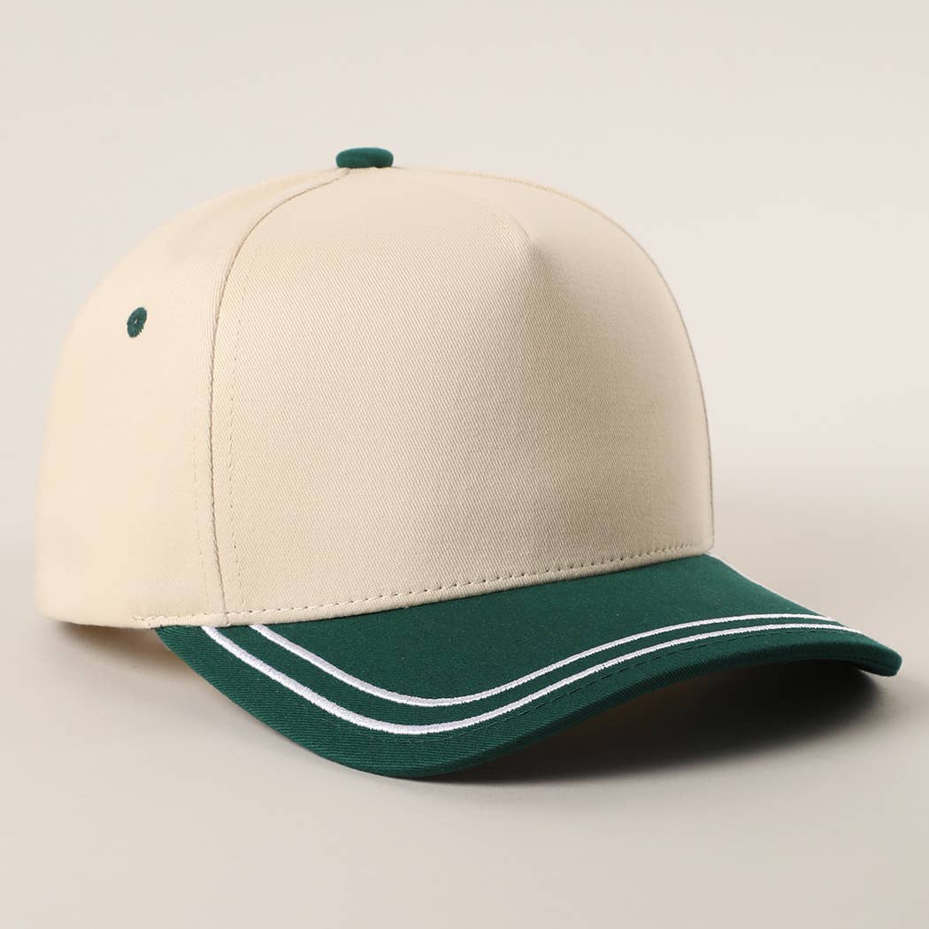 Double Stitched Plain Two Tone Canvas Cotton Trucker Hat - Premium hats from Fashion City - Just $15! Shop now at Pat's Monograms