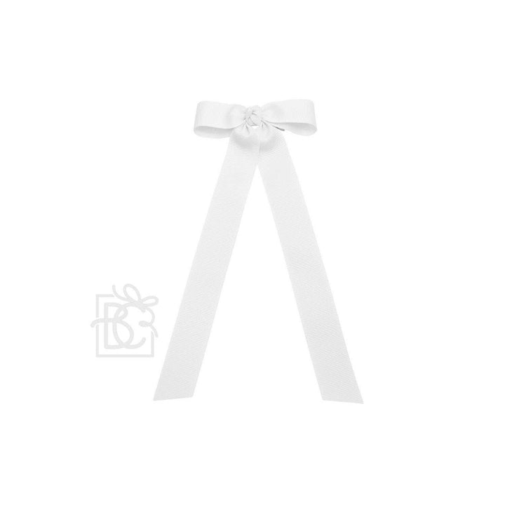 FLAT BOW W/ 7" STREAMERS ON ALLIGATOR CLIP - Premium Hair Bows from Beyond Creations, LLC - Just $9.95! Shop now at Pat's Monograms