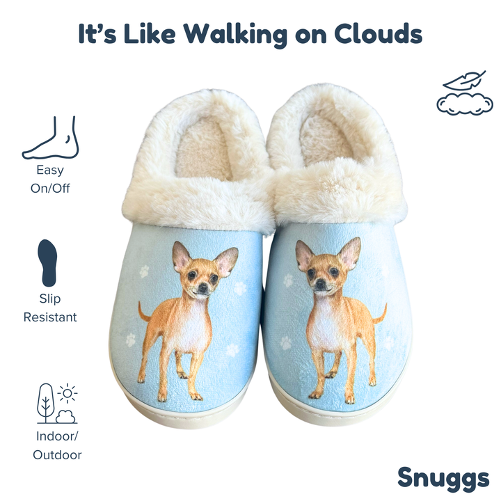 Chihuahua, Fawn Snuggs Slippers - Premium Slippers from E&S Pets - Just $24.95! Shop now at Pat's Monograms