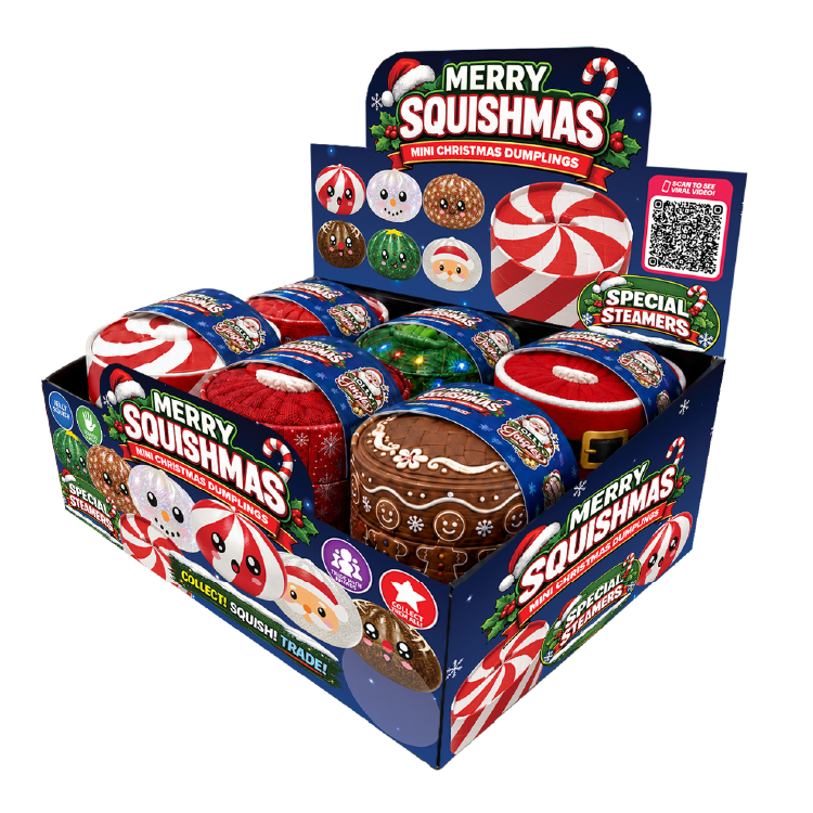Fun Doh Petite (Mini) Squishy Christmas Dumplings Toy — Novelty Brands