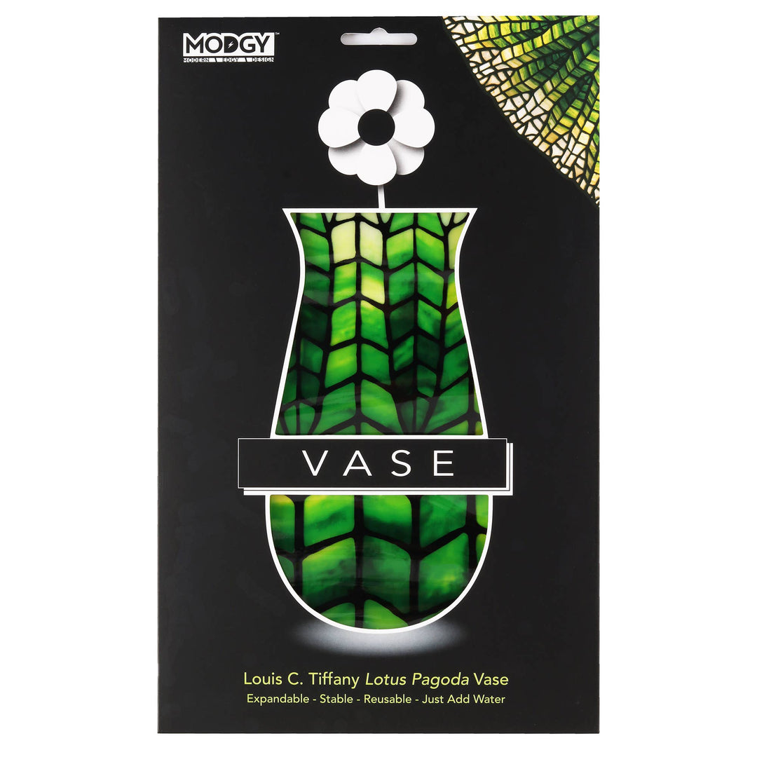 Modgy Expandable Vase - Louis C. Tiffany Green Lotus Pagoda - Premium decor from Modgy - Just $9.95! Shop now at Pat's Monograms