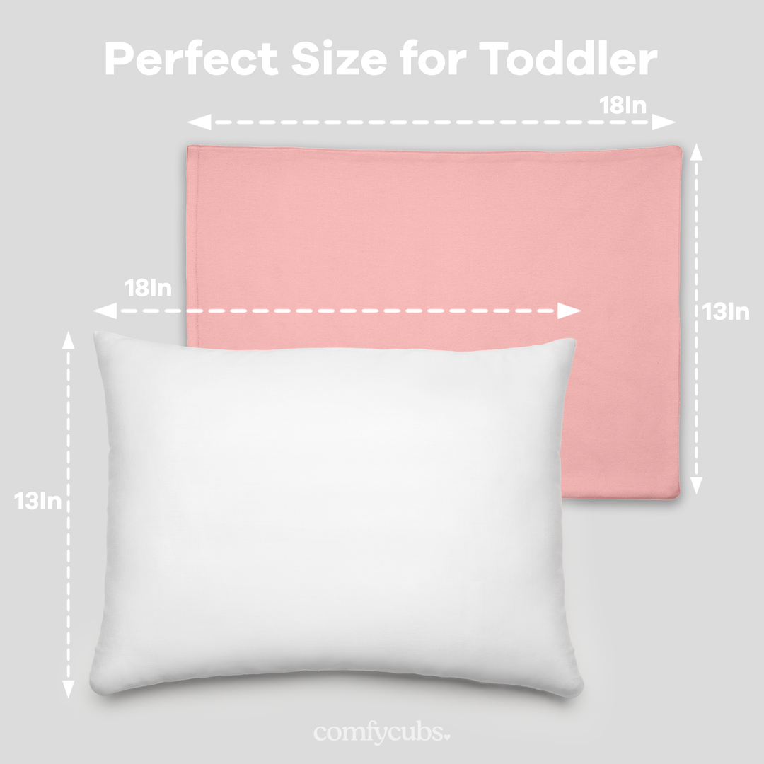 Toddler Pillow with Soft Cotton and Muslin Cotton Pillowcase - Premium pillow from Comfy Cubs - Just $24.95! Shop now at Pat's Monograms