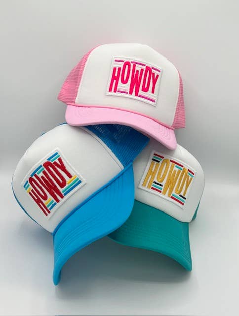 Howdy Foam Trucker Hat - Premium Hat from Lucky Girl TX - Just $24.95! Shop now at Pat's Monograms