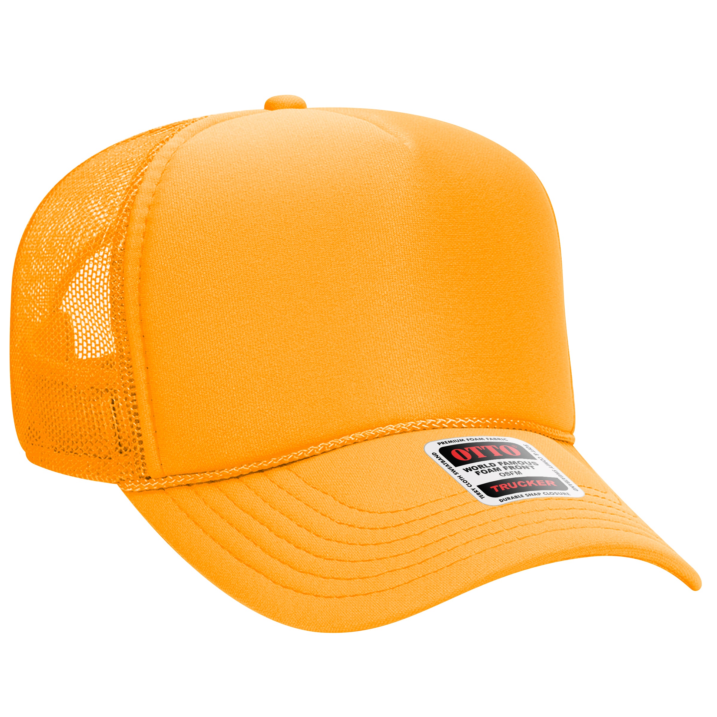 5 Panel Mid Profile Mesh Back Trucker Hat - Premium Trucker Cap from Otto Caps - Just $8! Shop now at Pat's Monograms