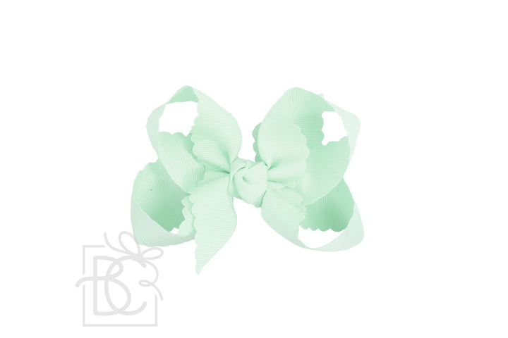 SCALLOPED EDGE BOW - Premium Hair Bows from Beyond Creations, LLC - Just $9.95! Shop now at Pat's Monograms