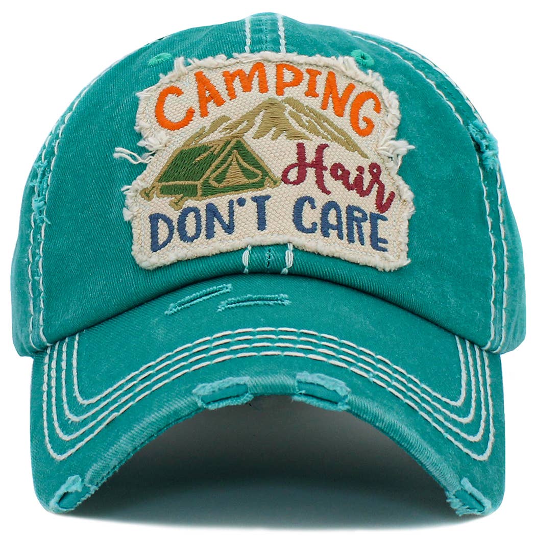 Camping Hair Don't Care Hat - Premium hats from Your Fashion Wholesale - Just $19.90! Shop now at Pat's Monograms