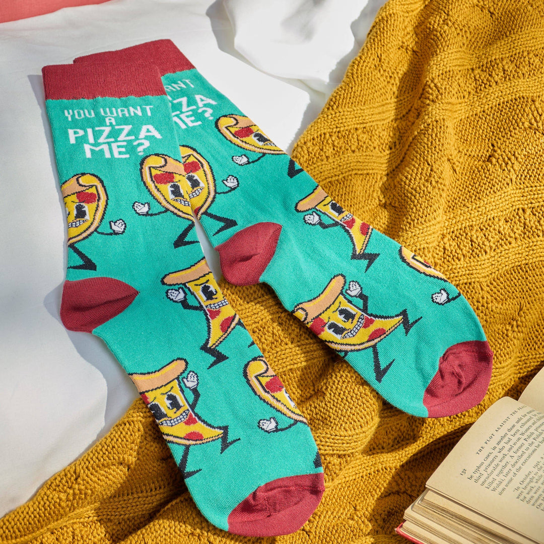 You Want A Pizza Me? Socks - Premium Socks from Primitives by Kathy - Just $11.50! Shop now at Pat's Monograms