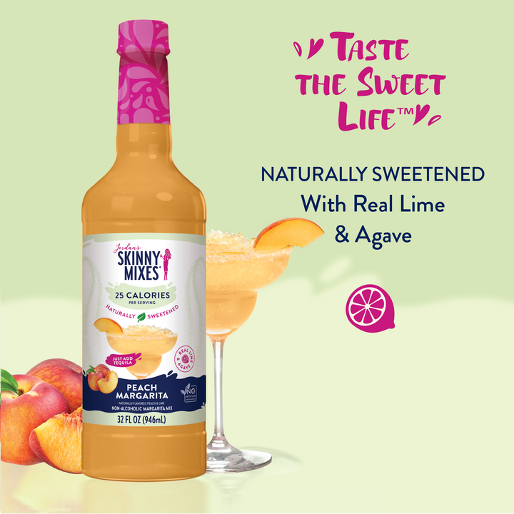 Natural Peach Margarita - Mixer - Premium drink mix from Jordan's Skinny Mixes - Just $9.99! Shop now at Pat's Monograms