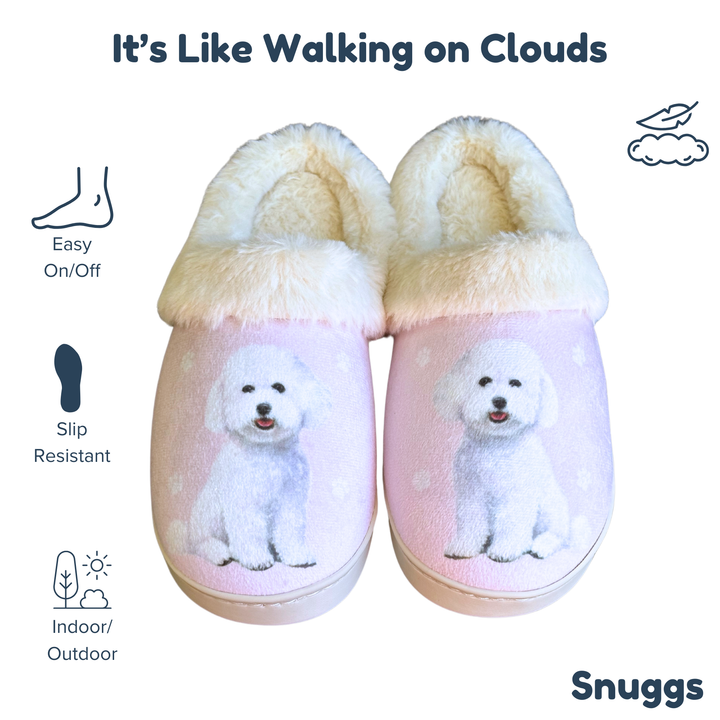 Bichon Snuggs Slippers - Premium Slippers from E&S Pets - Just $24.95! Shop now at Pat's Monograms