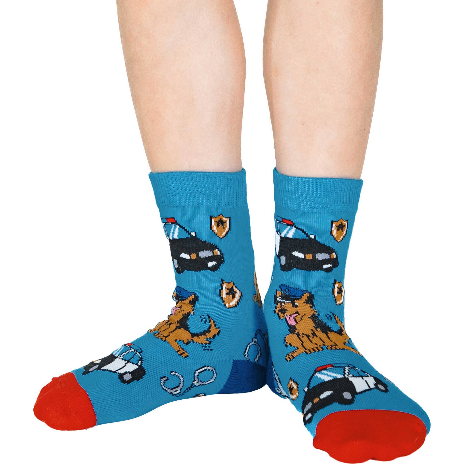 Astronaut, Fire Fighter and Police Dogs Kids Socks / 3-Pack