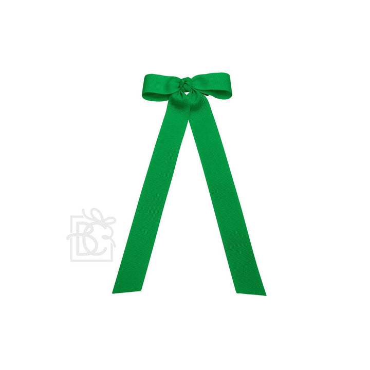 FLAT BOW W/ 7" STREAMERS ON ALLIGATOR CLIP - Premium Hair Bows from Beyond Creations, LLC - Just $9.95! Shop now at Pat's Monograms