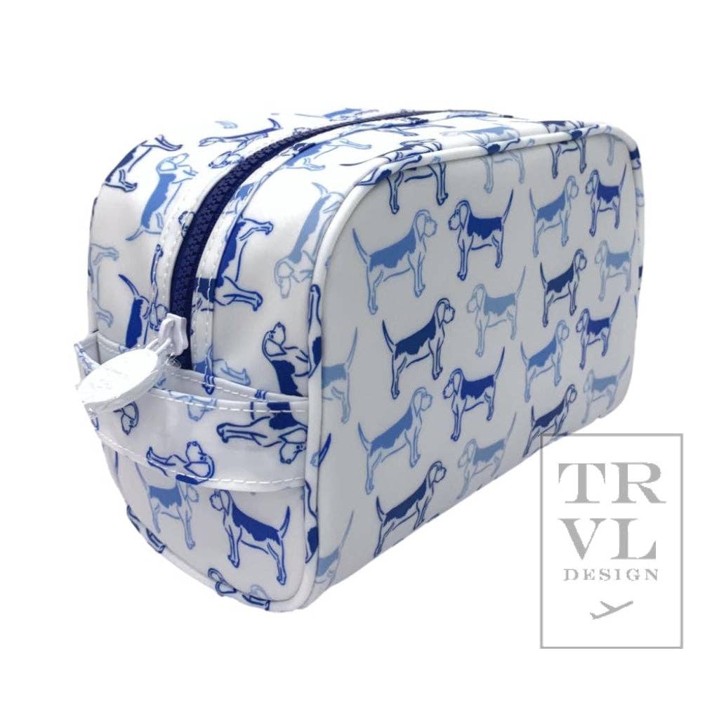 Stow It - Puppy Love Blue Dopp Kit Bag - Premium toiletry bags from TRVL Design - Just $29.95! Shop now at Pat's Monograms