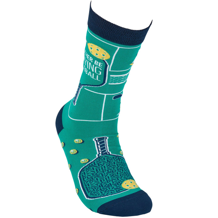Rather Be Playing Pickleball Socks - Premium socks from Primitives by Kathy - Just $10.95! Shop now at Pat's Monograms