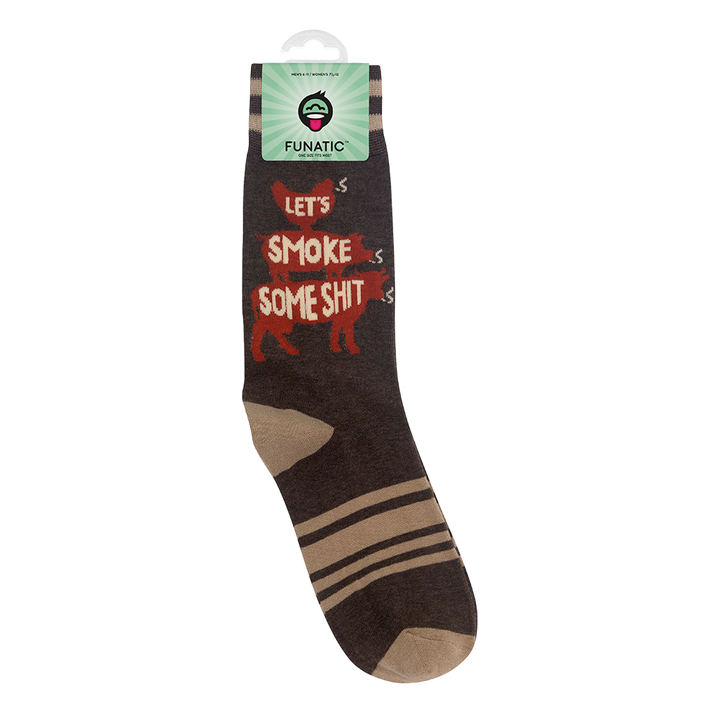 Let's Smoke Some Shit BBQ Socks - Premium Socks from Funatic - Just $12.95! Shop now at Pat's Monograms